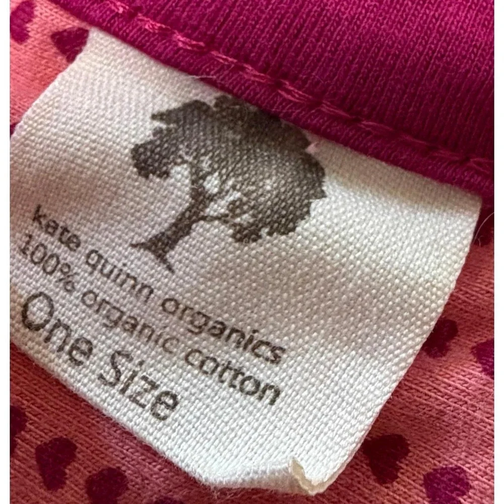 Kate Quinn Organics Organic Cotton Baby Swaddle Blanket Pink Hearts One Size